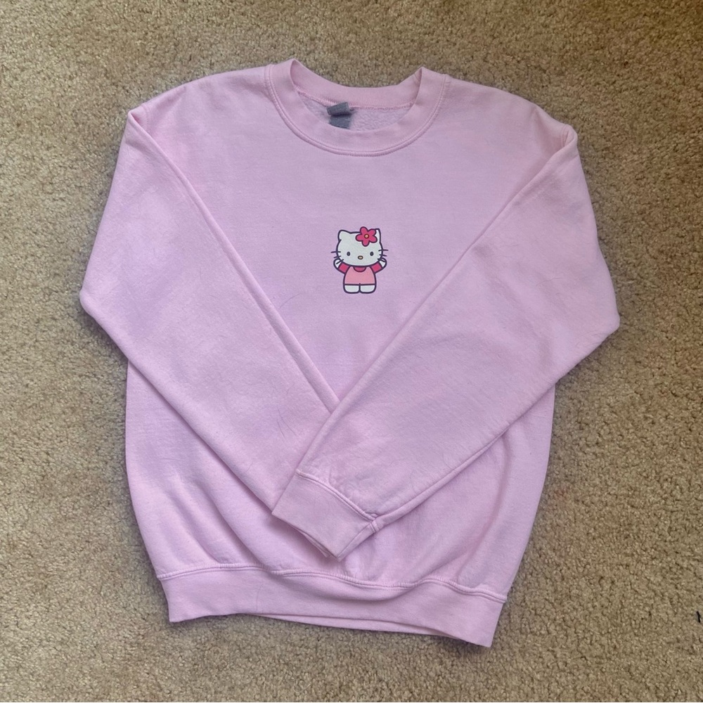 pink hello kitty crewneck